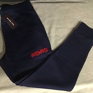 MICHAEL KORS Men’s LOGO Embroidered Fleece Joggers Small